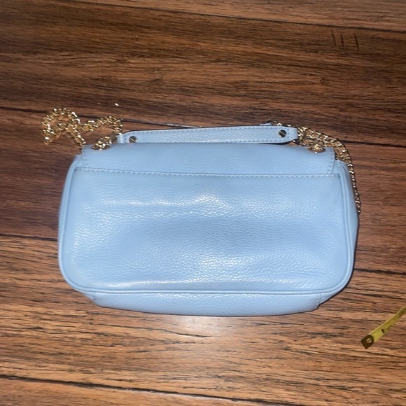 Blue Michael Kors purse blue shoulder bag leather bag fall bag gold chain bag - Picture 9 of 15